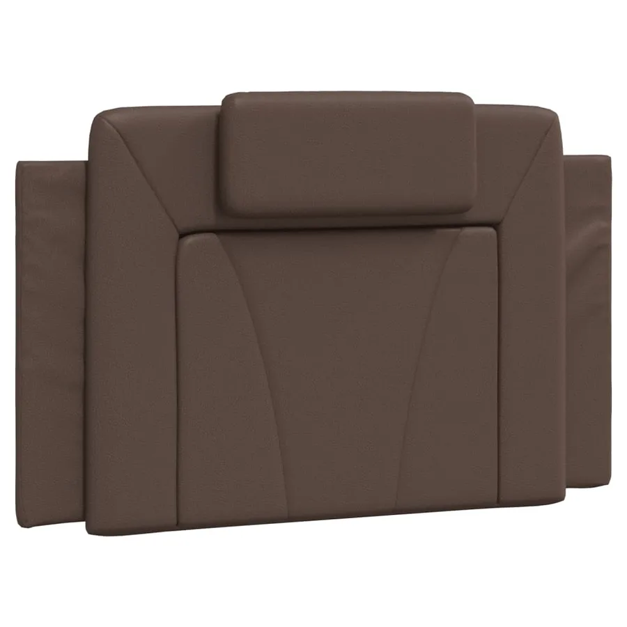 Lit Viana avec matelas marron 80x200 cm similicuir - 5