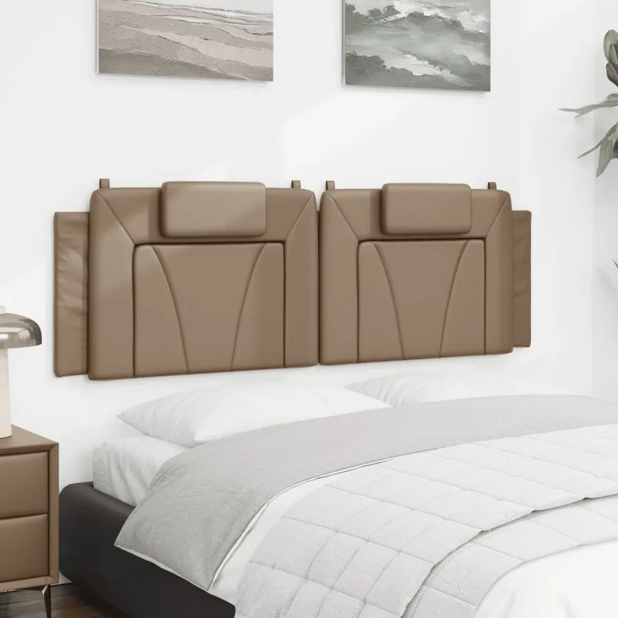Coussin de tête de lit Viana cappuccino 160 cm similicuir - 4
