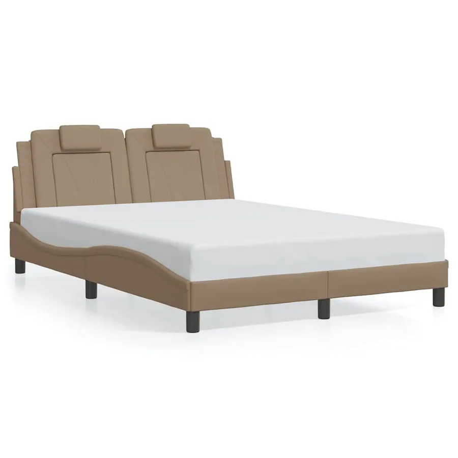 Cadre de lit Viana sans matelas cappuccino 120x200 cm similicuir - 2