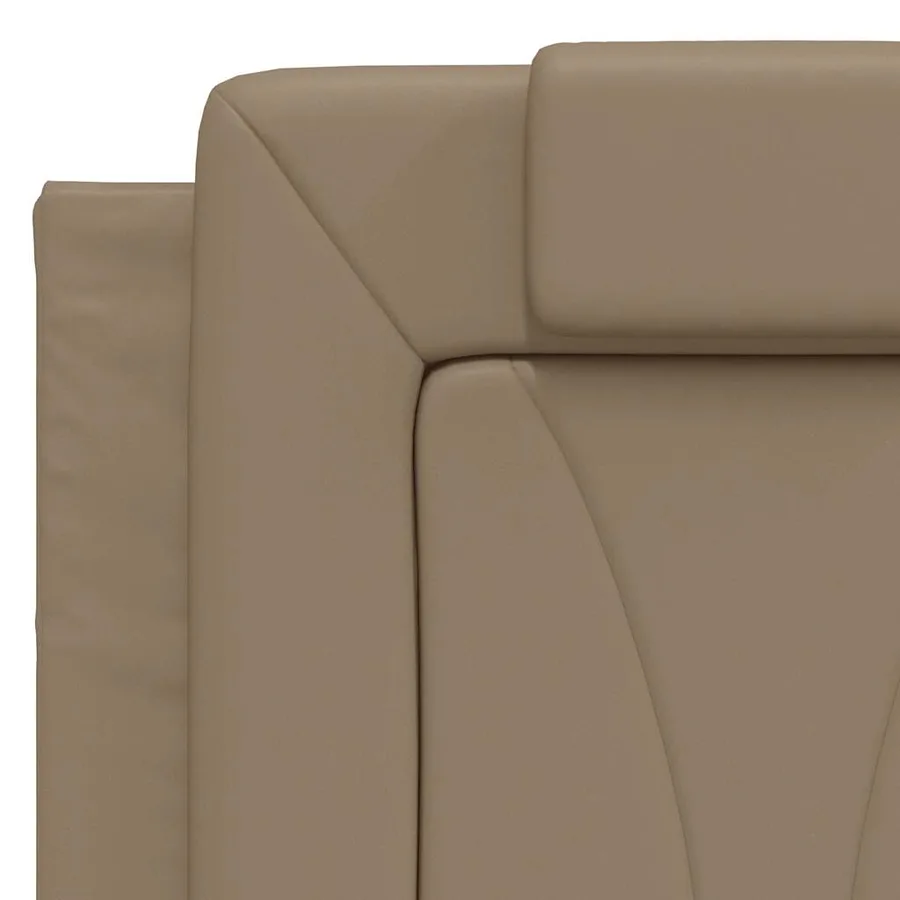 Cadre de lit Viana sans matelas cappuccino 120x200 cm similicuir - 9