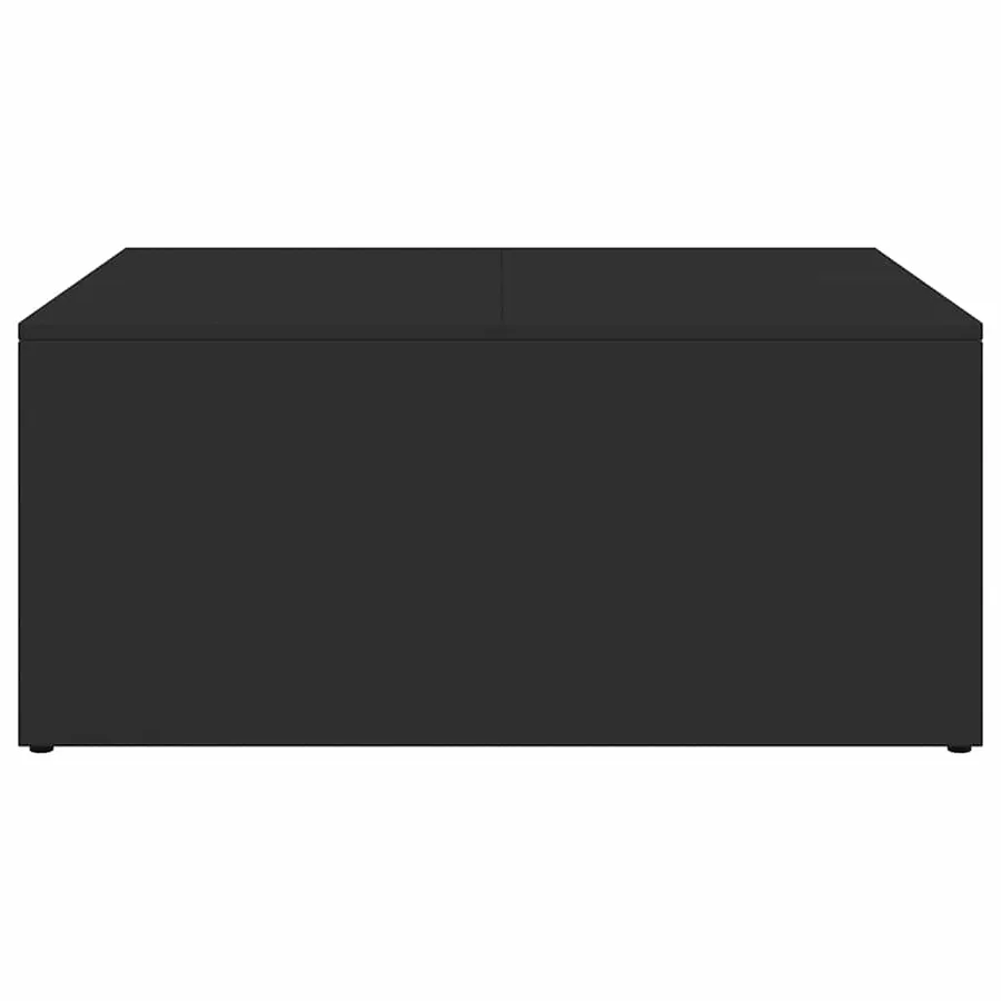 Tables basses gigognes 2 pcs noir bois d'ingénierie et métal - 6
