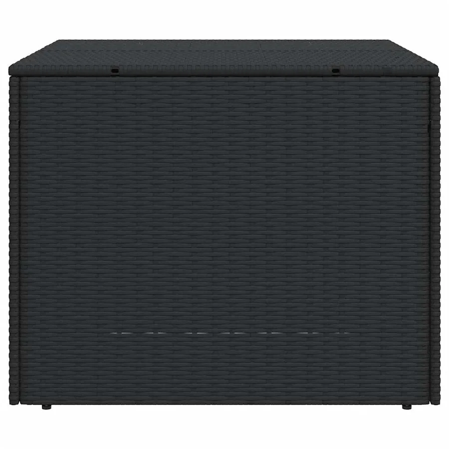 Boîte de rangement de jardin noir 291L résine tressée - 5