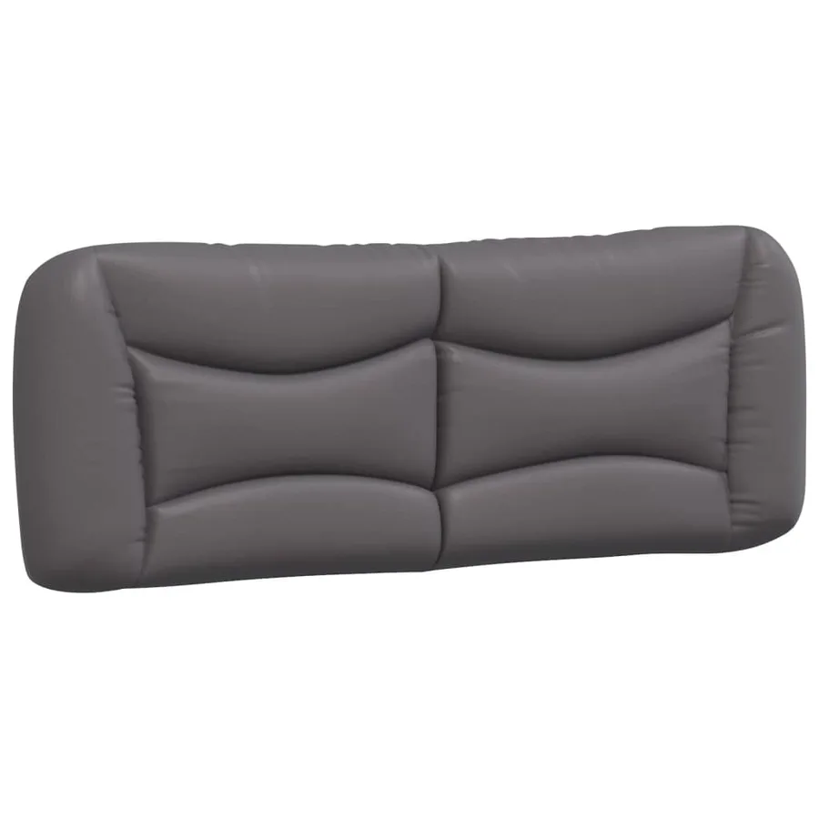 Coussin de tête de lit Hvar gris 120 cm similicuir - 2