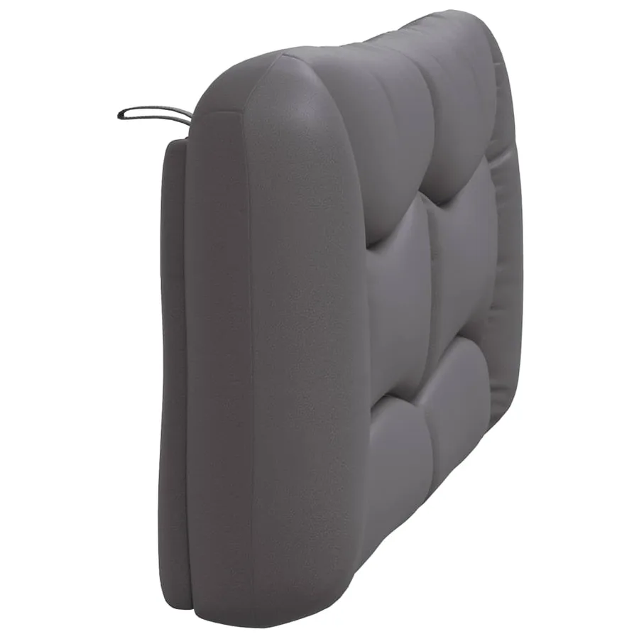 Coussin de tête de lit Hvar gris 120 cm similicuir - 6