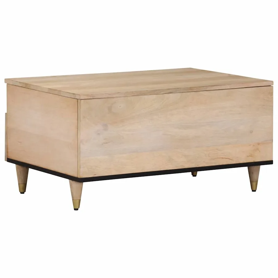 Table basse 80x54x40 cm bois de manguier massif - 5