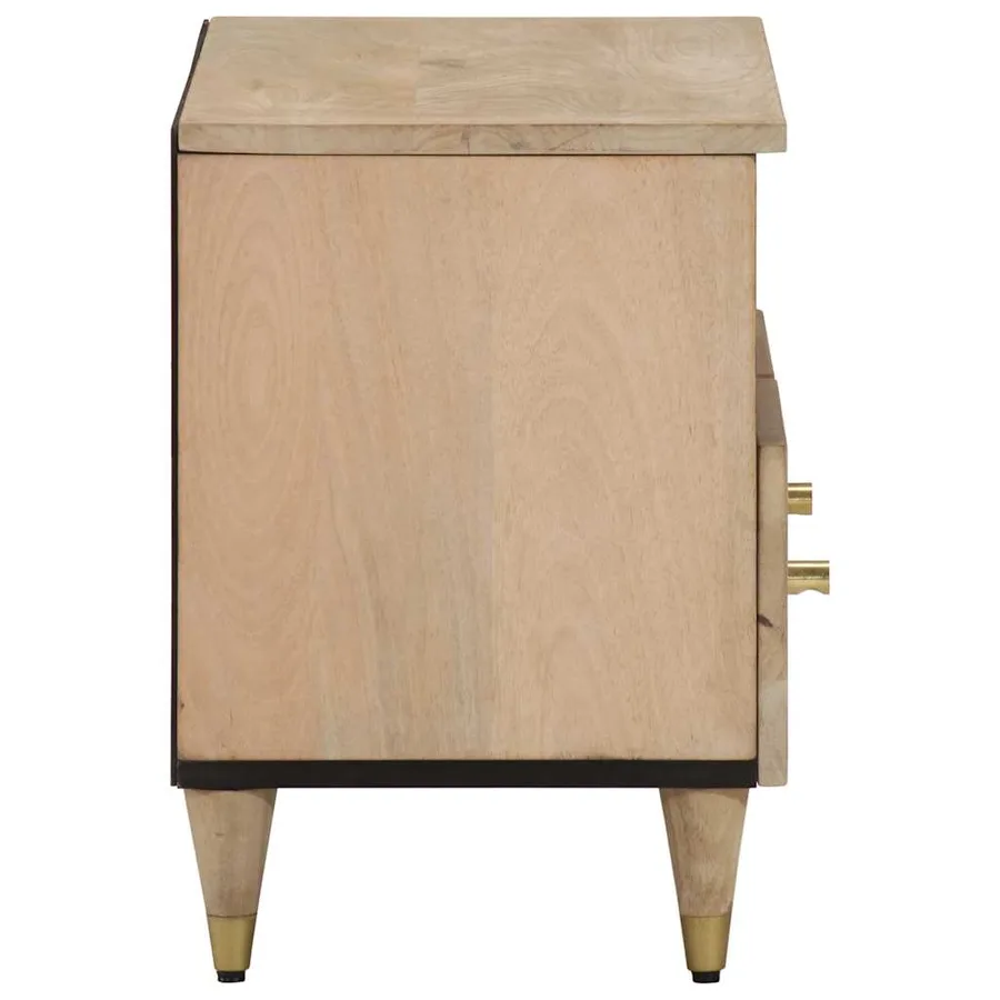 Meuble TV 70x33x46 cm Bois massif de manguier - 4