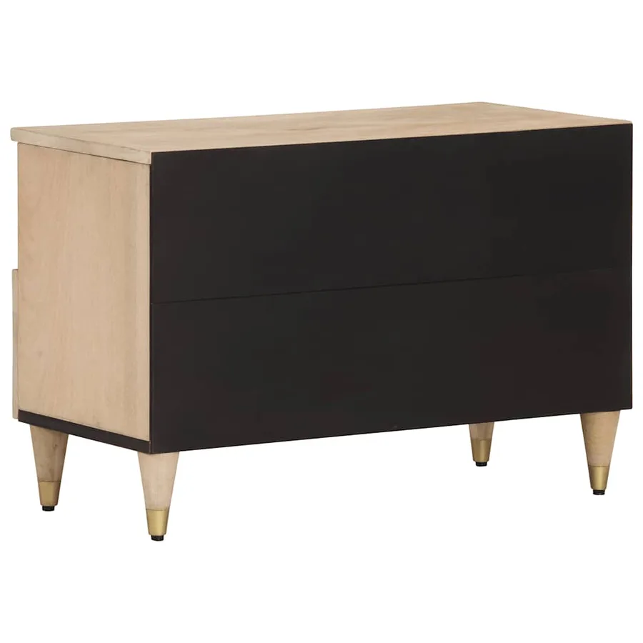 Meuble TV 70x33x46 cm Bois massif de manguier - 5