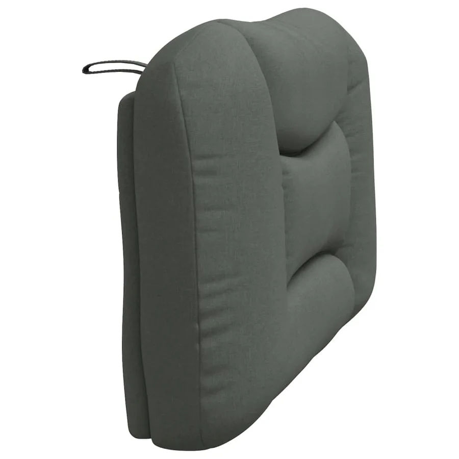 Coussin de tête de lit Hvar gris foncé 100 cm tissu - 6