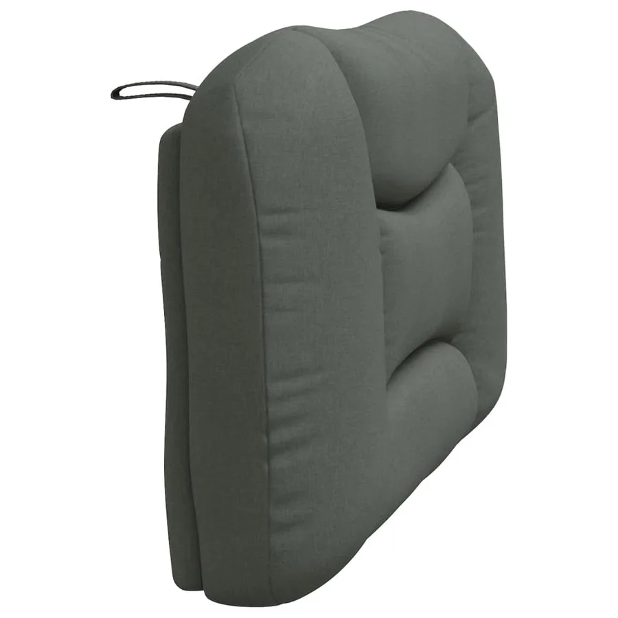 Coussin de tête de lit Hvar gris foncé 100 cm tissu - 6