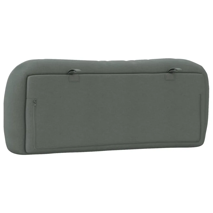 Coussin de tête de lit Hvar gris foncé 100 cm tissu - 7