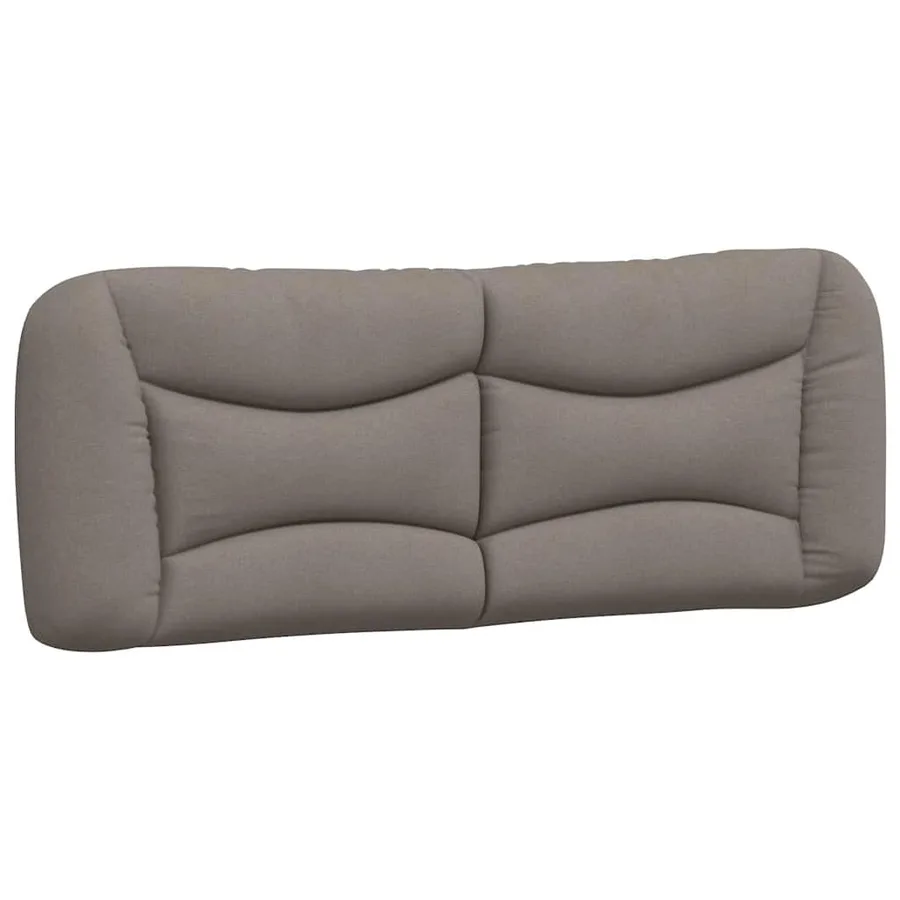 Cadre de lit sans matelas Hvar taupe 120x200 cm tissu - 8