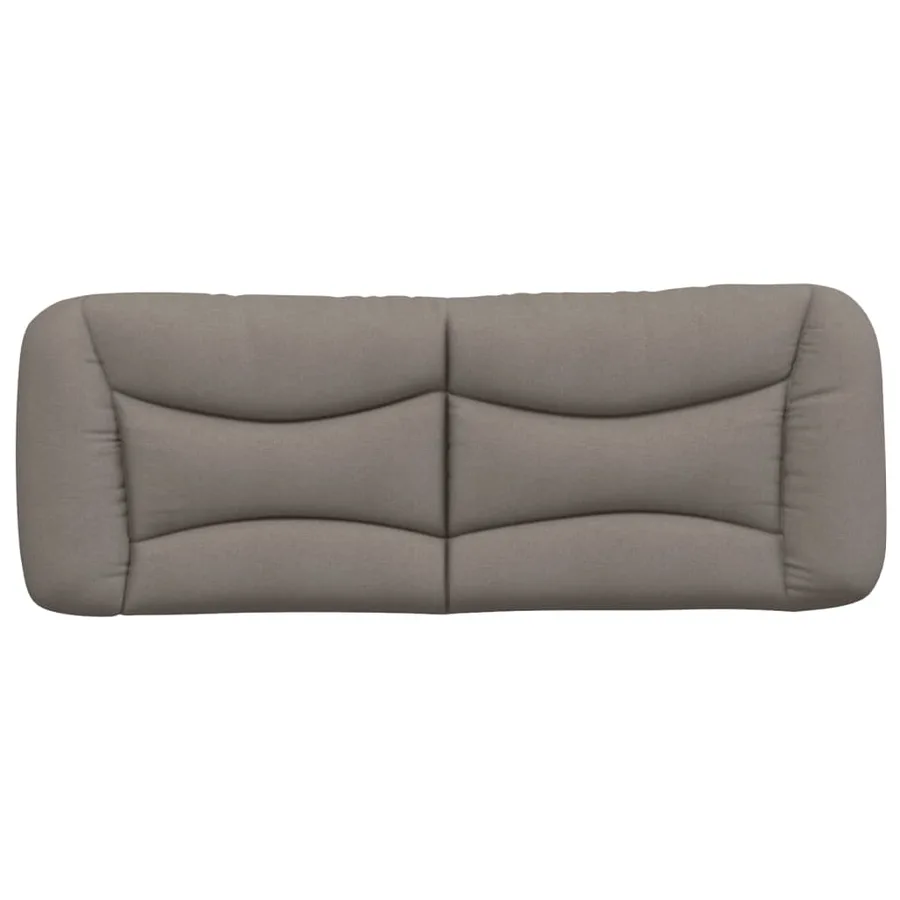 Coussin de tête de lit Hvar taupe 120 cm tissu - 5