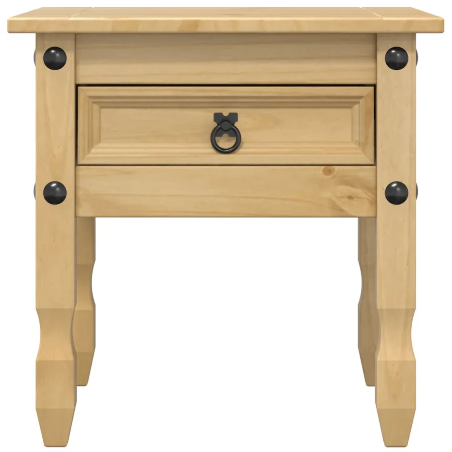 Table d'appoint Corona 50x50x50 cm bois de pin massif - 4