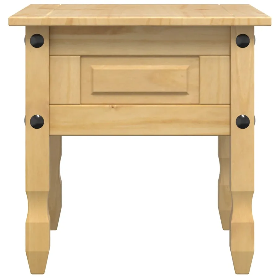 Table d'appoint Corona 50x50x50 cm bois de pin massif - 5