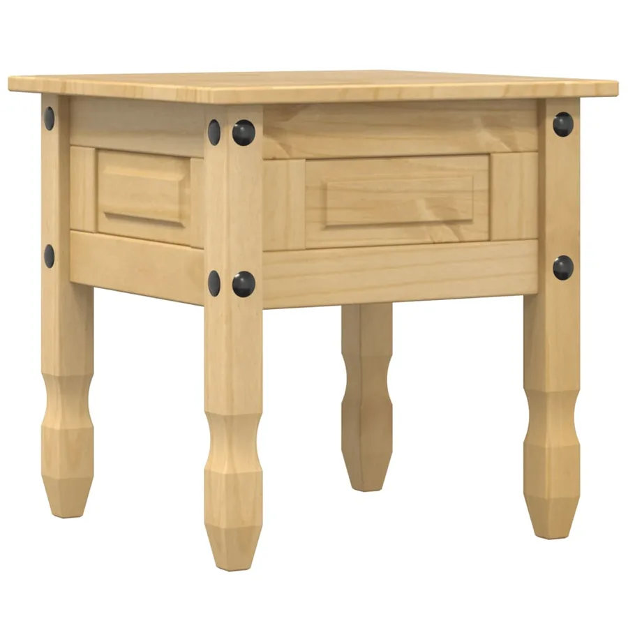 Table d'appoint Corona 50x50x50 cm bois de pin massif - 6