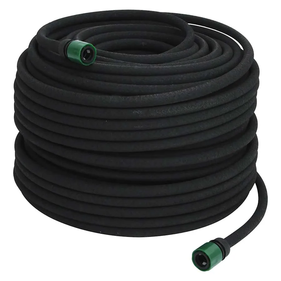 Tuyau d'arrosage de jardin noir 0,6" 100 m caoutchouc - 2