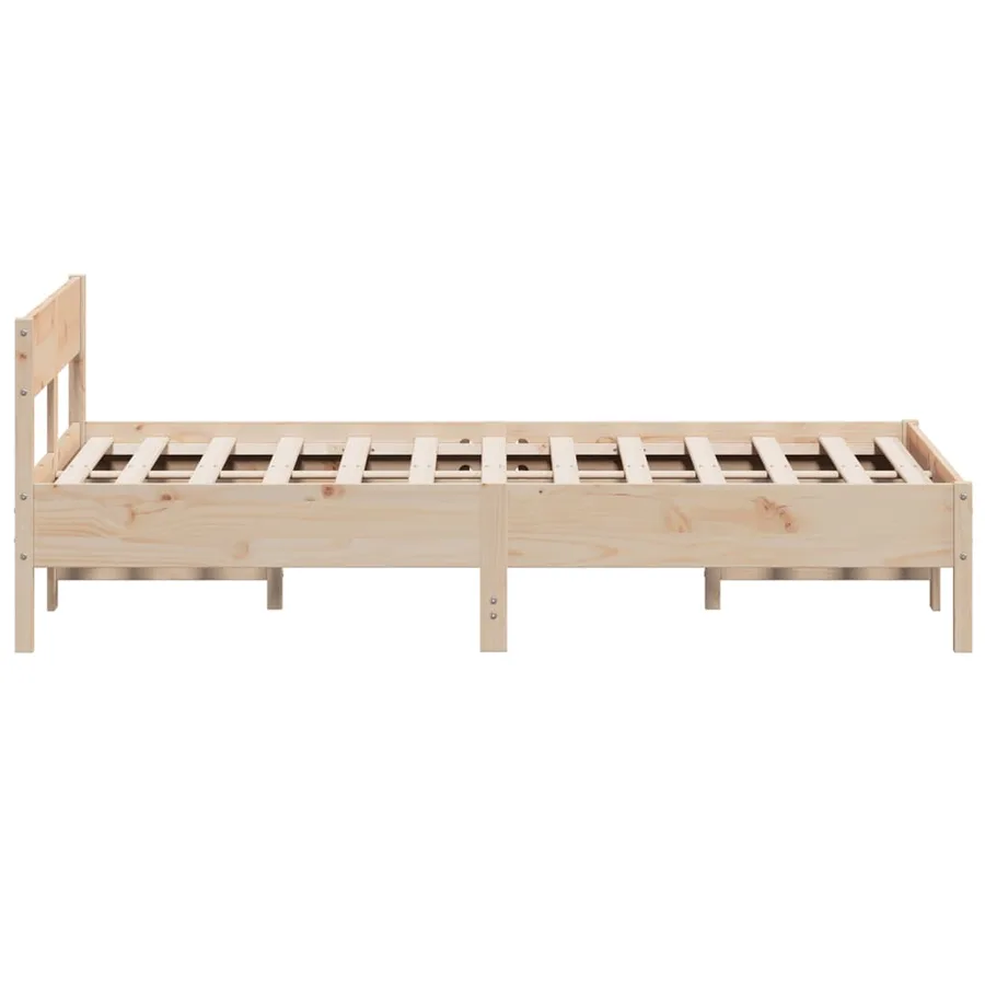 Cadre de lit sans matelas 160x200 cm bois massif de pin - 5