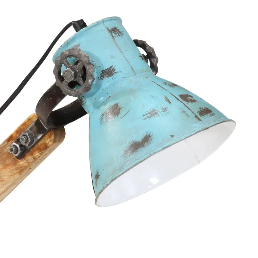 Lampe de bureau 25 W bleu délavé 23x18x96 cm E27 - 7