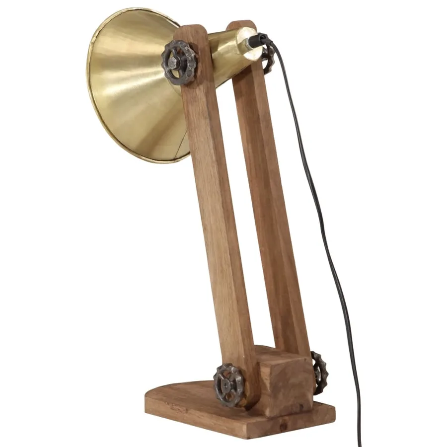 Lampe de bureau 25 W laiton antique 23x13x52 cm E27 - 5