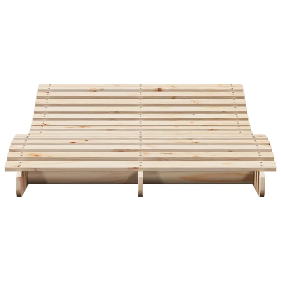 Chaise longue 205x110x31,5 cm bois massif de pin - 4