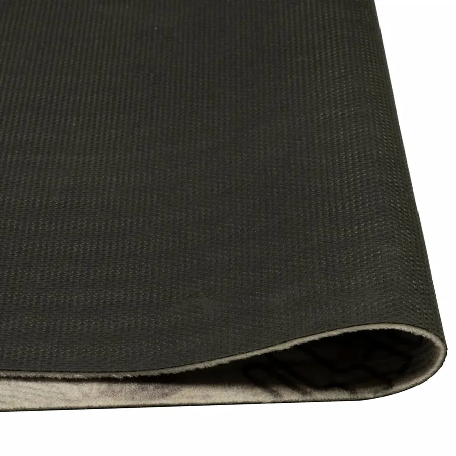 Tapis de cuisine lavable imprimé café gris 45x150 cm velours - 4