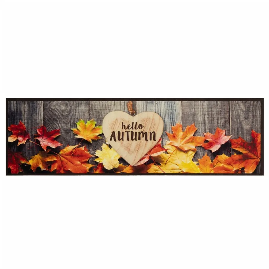 Tapis de cuisine lavable impression d'automne 45x150 cm velours - 2