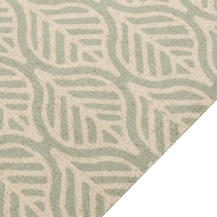 Tapis de cuisine lavable impression feuilles 45x150 cm velours - 3