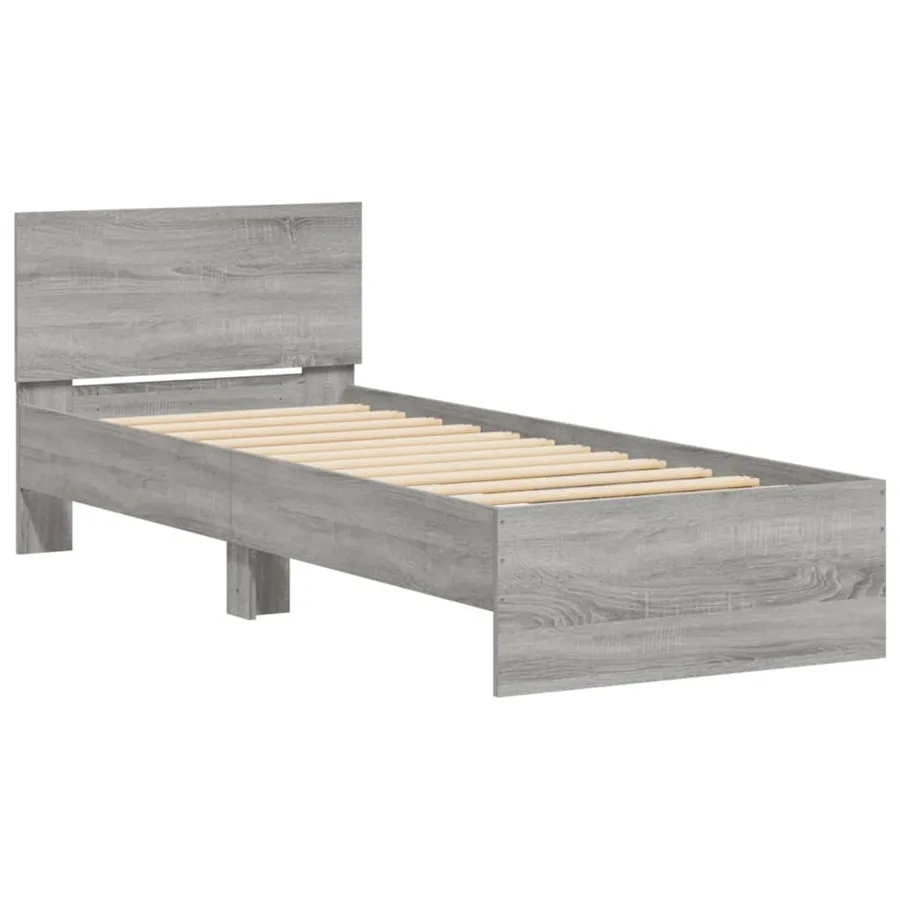 Cadre de lit sans matelas avec lumières LED 75x190 cm - 3