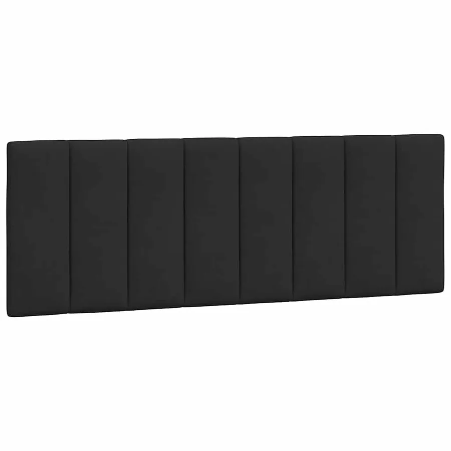 Cadre de lit sans matelas Hanko noir 140x190 cm velours - 8