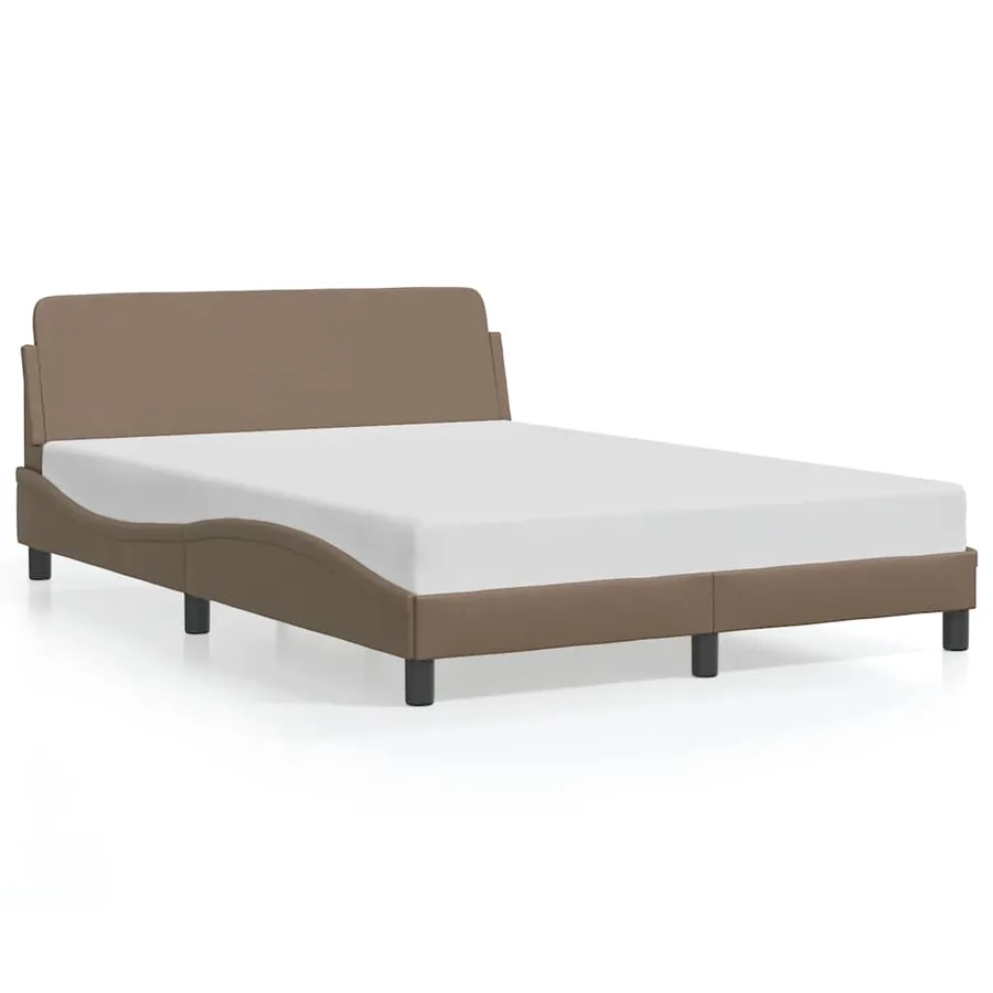 Cadre de lit Dover cappuccino 140x190 cm similicuir - 2