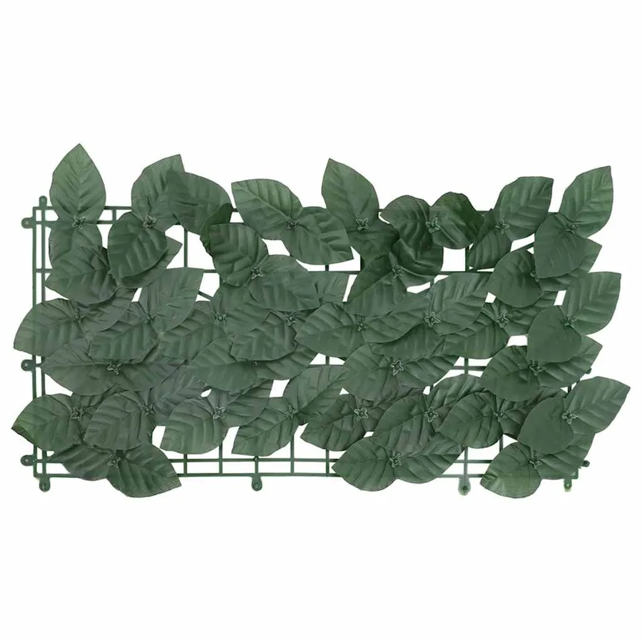 Écran de balcon avec feuilles vert foncé 200x75 cm - 2