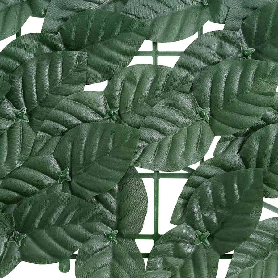 Écran de balcon avec feuilles vert foncé 200x75 cm - 4