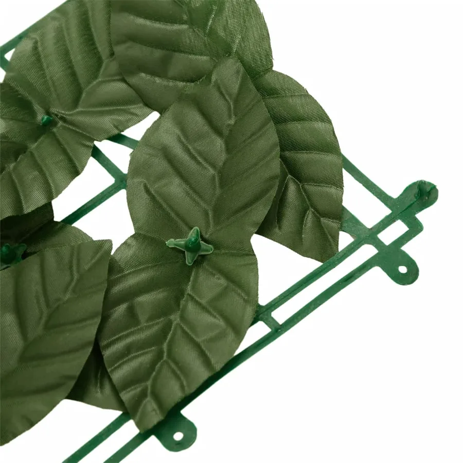 Écran de balcon avec feuilles vert foncé 200x75 cm - 5