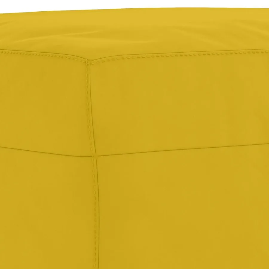 Ensemble de canapés 3 pcs avec coussins Jaune Velours - 7