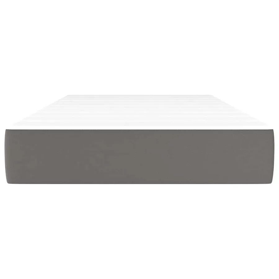 Matelas de lit à ressorts ensachés fermeté moyenne gris 120x190x20 cm - 3