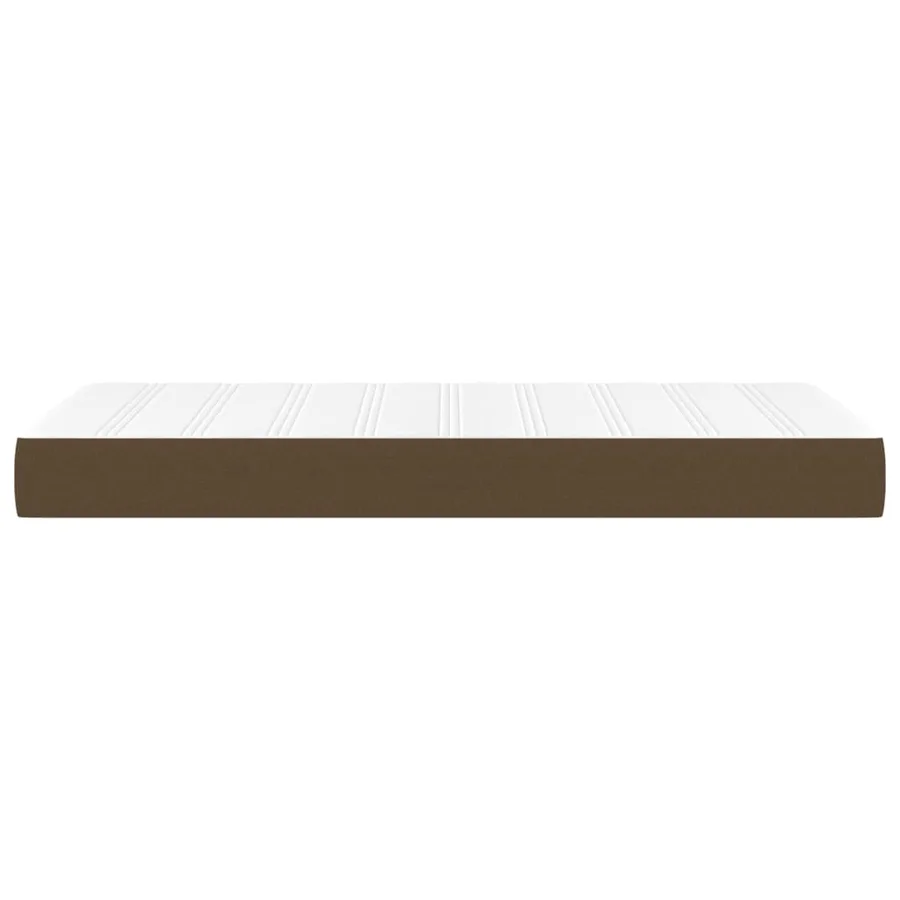 Matelas de lit à ressorts ensachés fermeté moyenne marron foncé 120x190x20 cm - 4