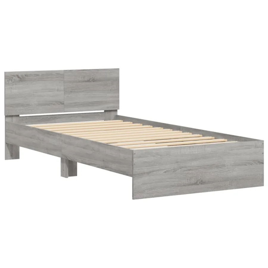 Cadre de lit sans matelas avec lumières LED 100x200 cm - 6