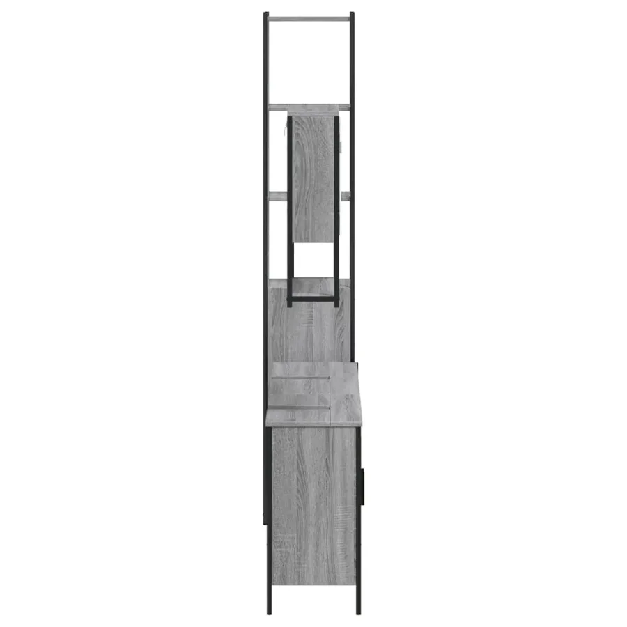 Ensemble de meubles de salle de bain 4 pcs Sonoma gris - 7