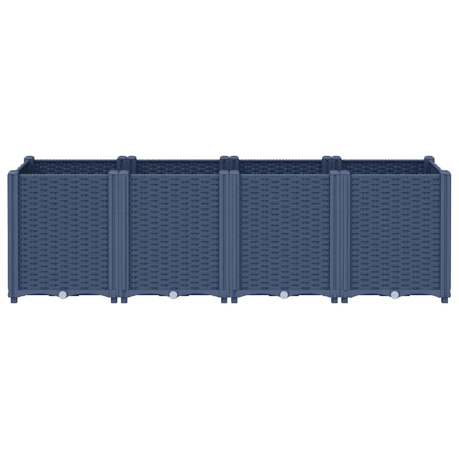 Jardinière bleu gris 160x40x53 cm PP - 3