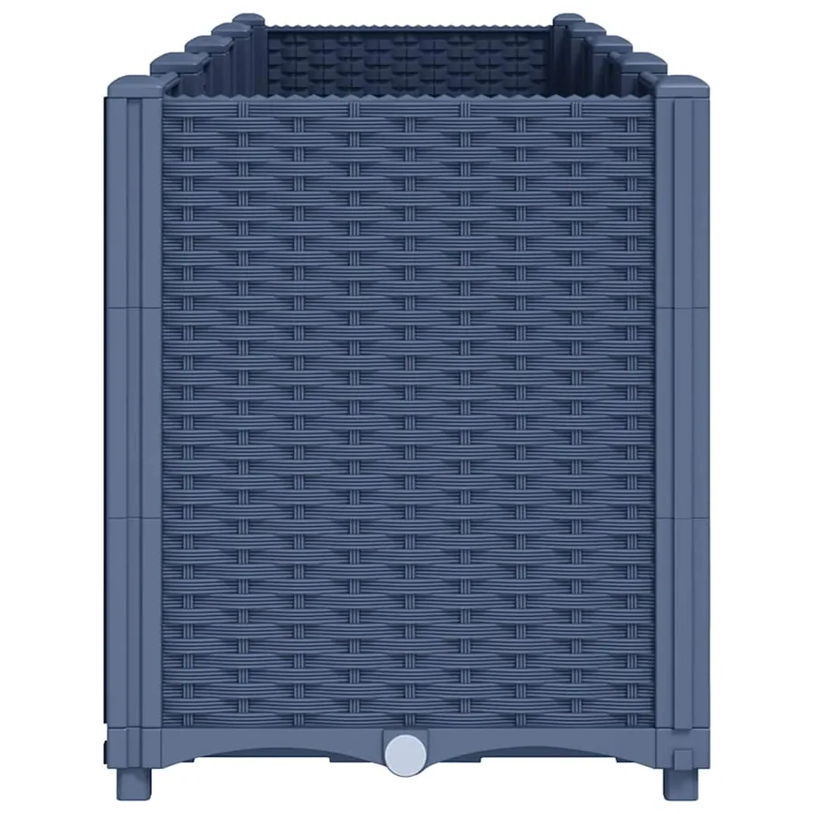 Jardinière bleu gris 160x40x53 cm PP - 4