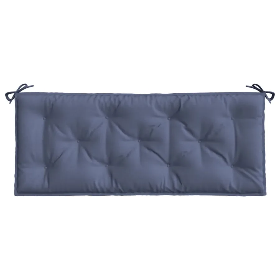 Coussin de banc de jardin bleu marine 120x50x7 cm tissu oxford - 2