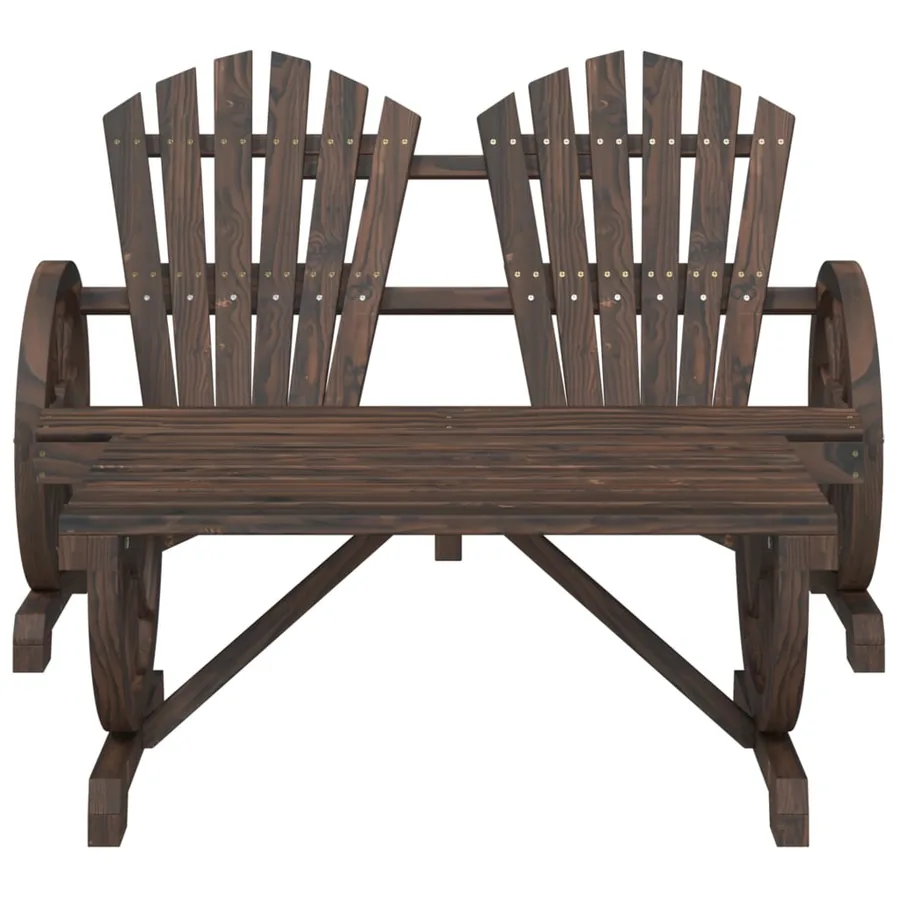 Salon de jardin 2 pcs bois de sapin massif - 3