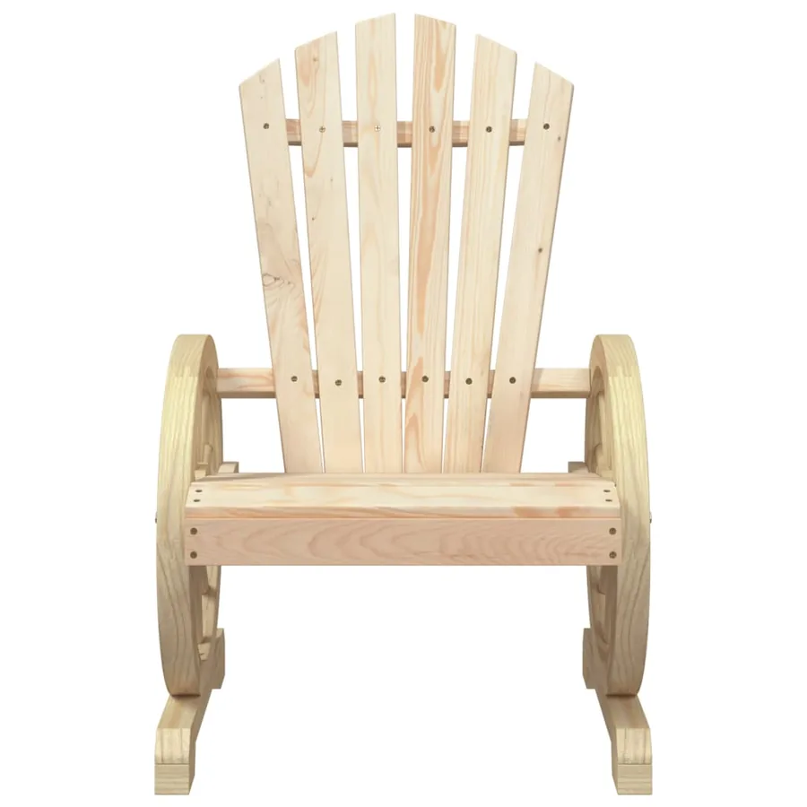 Chaises de jardin Adirondack lot de 2 bois de sapin massif - 5