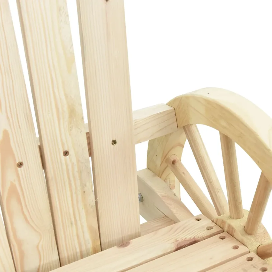 Chaises de jardin Adirondack lot de 2 bois de sapin massif - 8