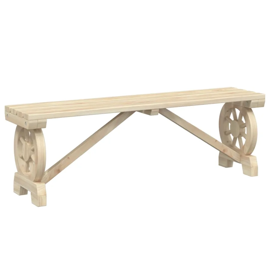 Bancs de jardin lot de 2 bois de sapin massif - 3