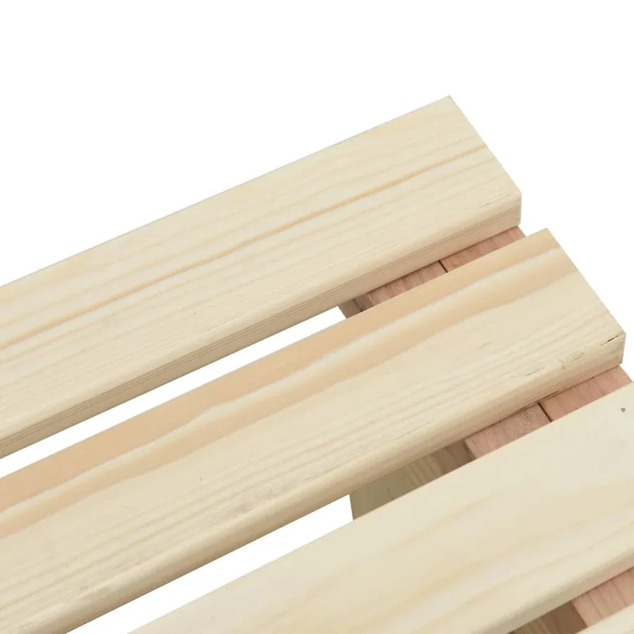 Bancs de jardin lot de 2 bois de sapin massif - 7