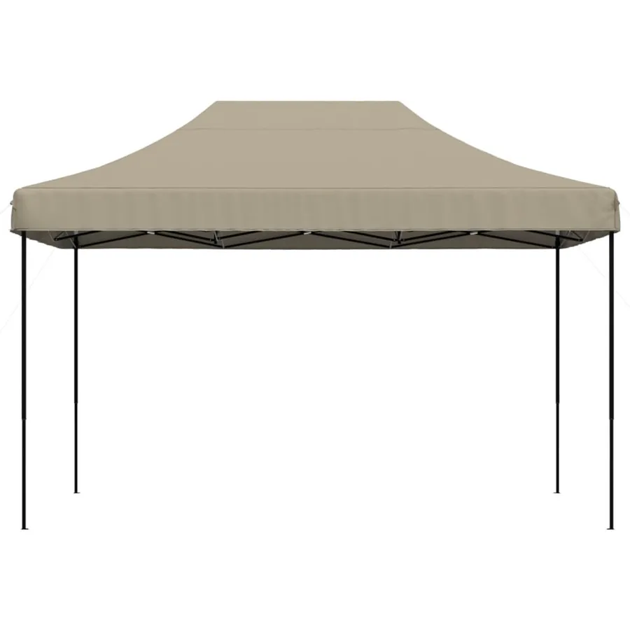 Tente de réception pliable escamotable taupe 410x279x315 cm - 3