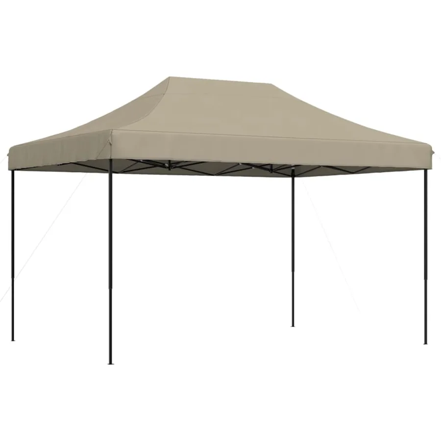 Tente de réception pliable escamotable taupe 410x279x315 cm - 5