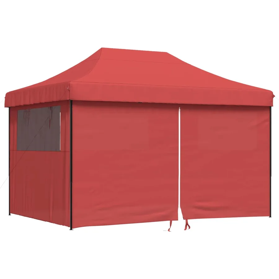 Tente de réception pliable escamotable avec 4 parois latérales - 2