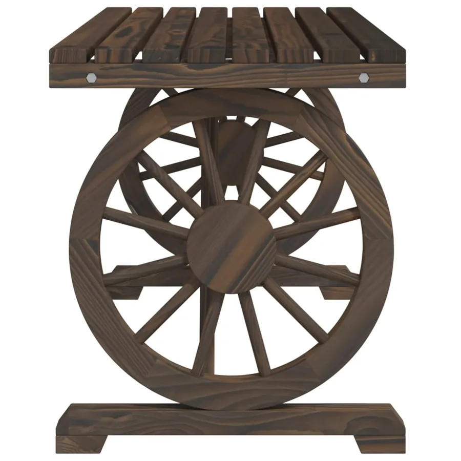 Table de jardin 115x55x65 cm bois de sapin massif - 5